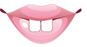 Goofy Buck Teeth Pink Lips
