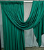 Emerald Green Drape Backdrop set
