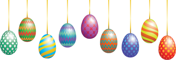 Hanging Easter Eggs Overlay