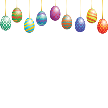 Hanging Easter Eggs Overlay