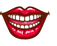 Happy Smile Red Lips