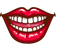 Happy Smile Red Lips