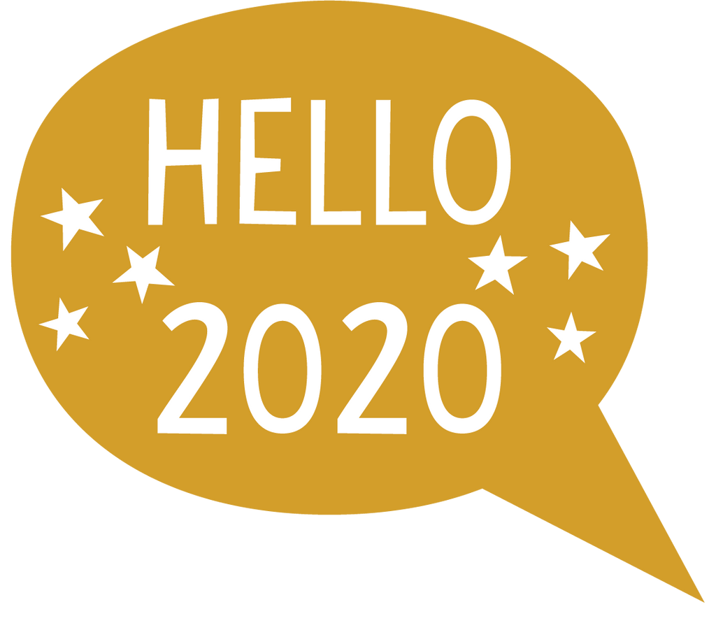 Hello 2020 Speech Bubble