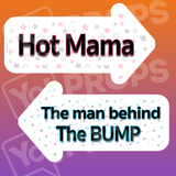 Hot Mama / Man Behind the Bump Baby Shower Prop