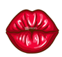 Kissing Red Lips