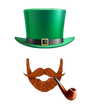 Leprechaun Hat & Beard