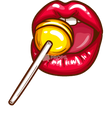 Licking Lollipop Lips