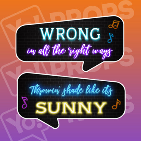 Music Hits Prop - Wrong in All the Right Ways / Throwin Shade like it's Sunny