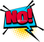 "No" Comic Speech Bubble
