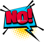 "No" Comic Speech Bubble