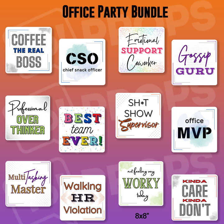 Props Team Office Party Prop - Best Team Ever! / Professional Overthinker – Yo Props