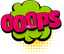 "Oops" Comic Speech Bubble