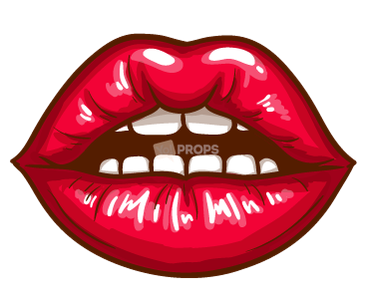 Open Mouth Red Lips