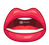 Open Mouth Red Lips
