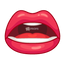 Open Mouth Red Lips