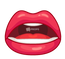Open Mouth Red Lips