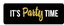 Party Time Speech Bubble