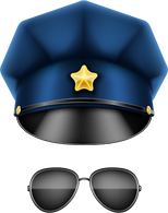 Police Hat and Glasses