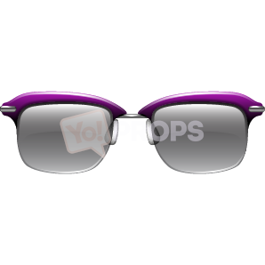 Purple Half Frame Glasses