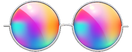 Round Rainbow Glasses