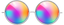 Round Rainbow Glasses