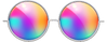 Round Rainbow Glasses