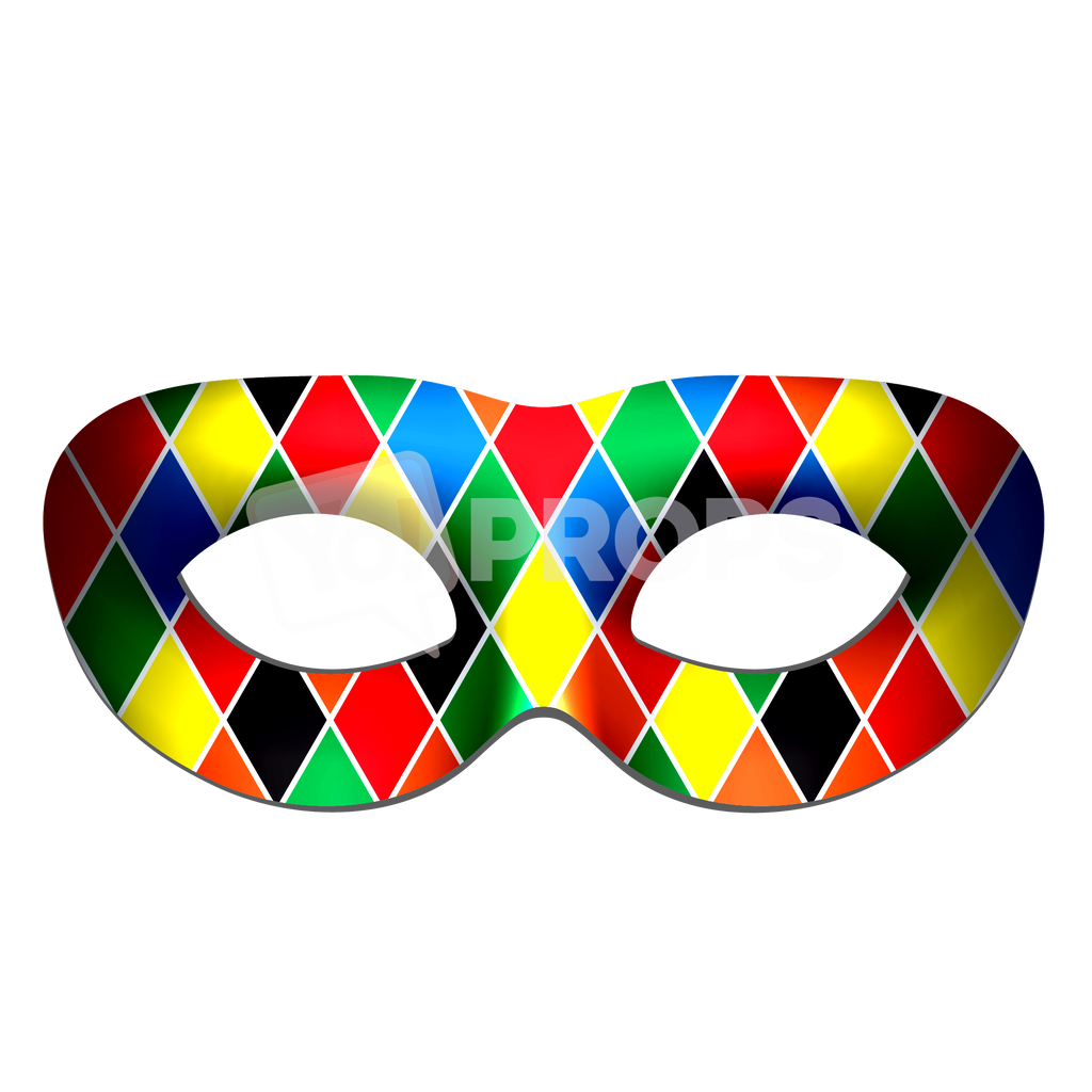 Rainbow Gingham Mask