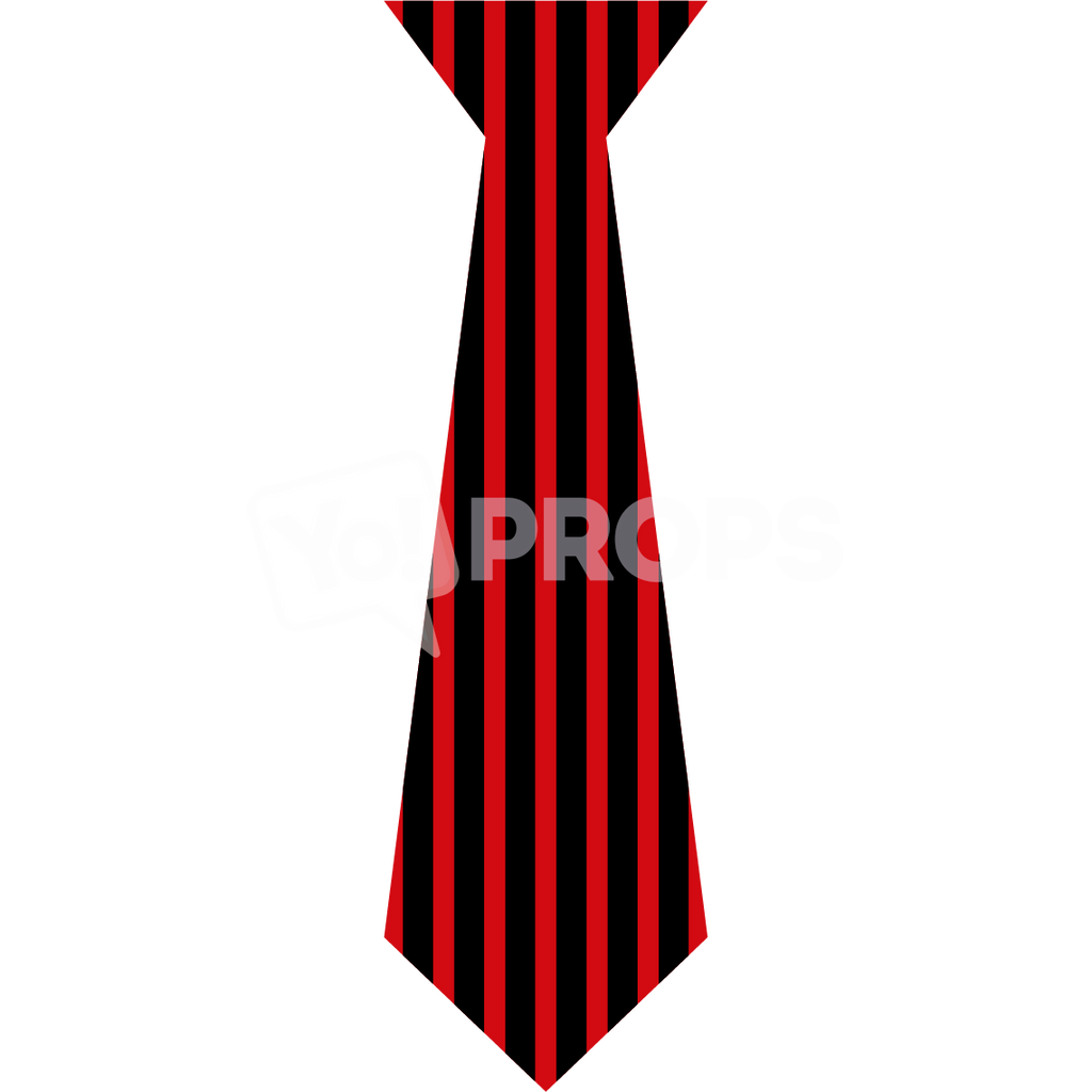 Black Tie with Red Stripes