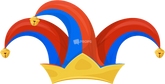 Red & Blue Jester Hat
