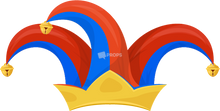Red & Blue Jester Hat