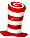 Red & White Dr Seuss Hat