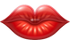 Shiny Red Lips