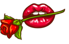 Biting Rose Lips