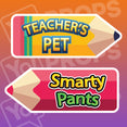 Back to School Prop - Teacher's Pet / Smarty Pants (5.5"x14")