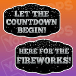 New Years Phrases (Silver) - Let Countdown Begin / Here for Fireworks
