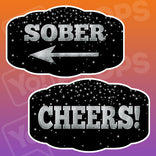 New Years Phrases (Silver)- Sober / Cheers