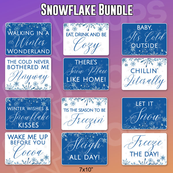 Snowflake Holiday Bundle of 6