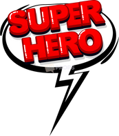 Super Hero Speech Bubble