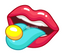 Licking Candy Lips