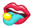Licking Candy Lips