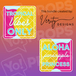 Tropical Prop - Tropical Vibes Only / Aloha Pineapple Princess