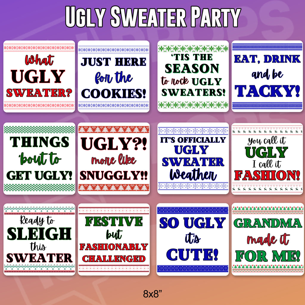 Ugly Sweater Party Bundle of 6