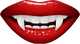 Glossy Red Vampire Fangs