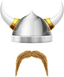 Viking Helmet and Mustache