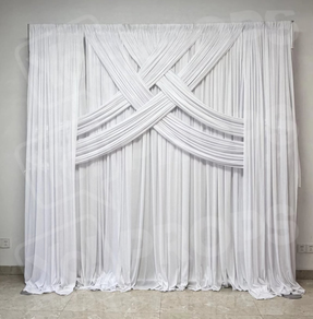 White Drape Backdrop set