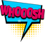 "Whoosh" Comic Speech Bubble