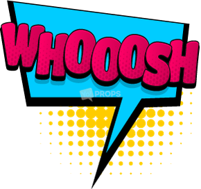 "Whoosh" Comic Speech Bubble