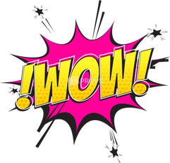 "Wow" Speech Bubble