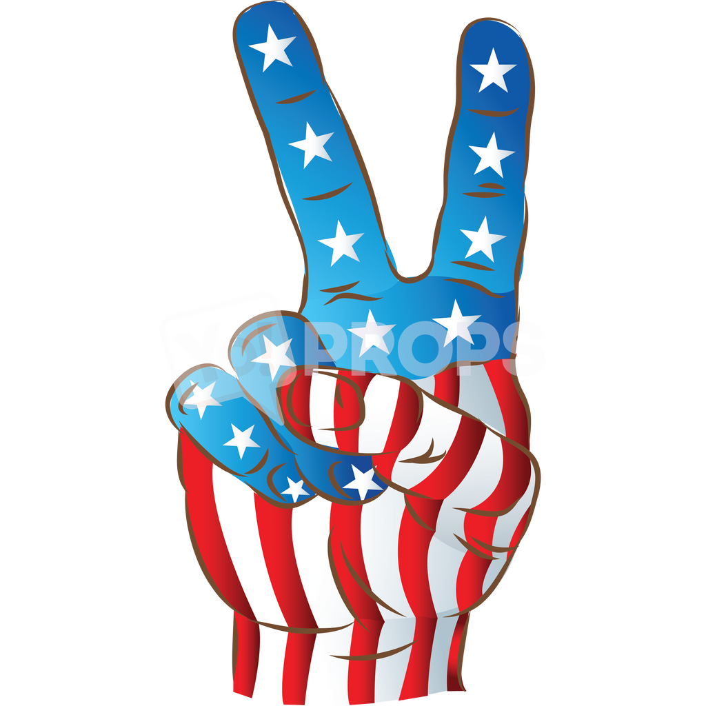 American Flag Hand