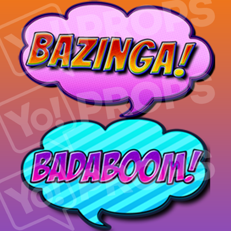 Comic Book Themed Bazinga/Badaboom